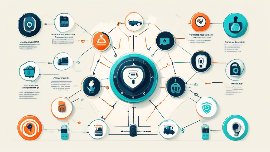 Create a detailed infographic showcasing key factors to consider when choosing a VPN service. Highlight aspects such as security features, speed, privacy policies, server locations, user-friendliness, and cost. Incorporate icons like padlocks, servers, speedometers, and price tags to visually represent each factor.